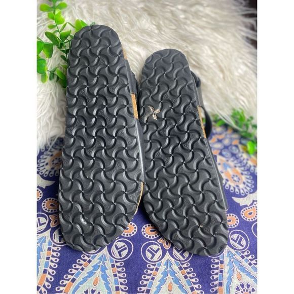 BIRKENSTOCK Rio Sandals Black Size W11 M9 GUC - Picture 4 of 8
